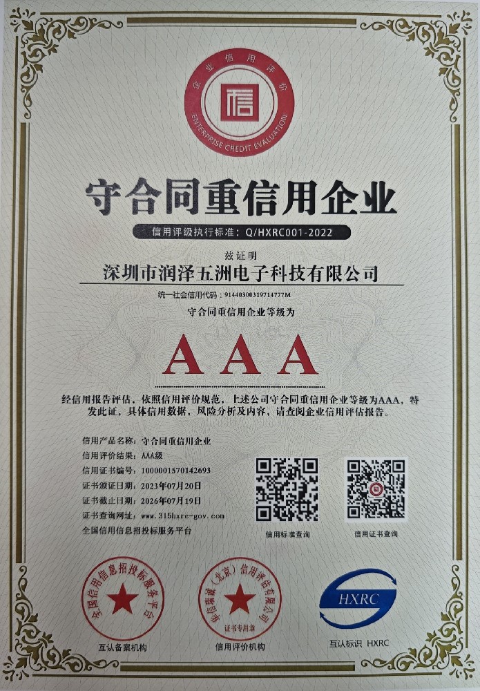 守合同重信用企業